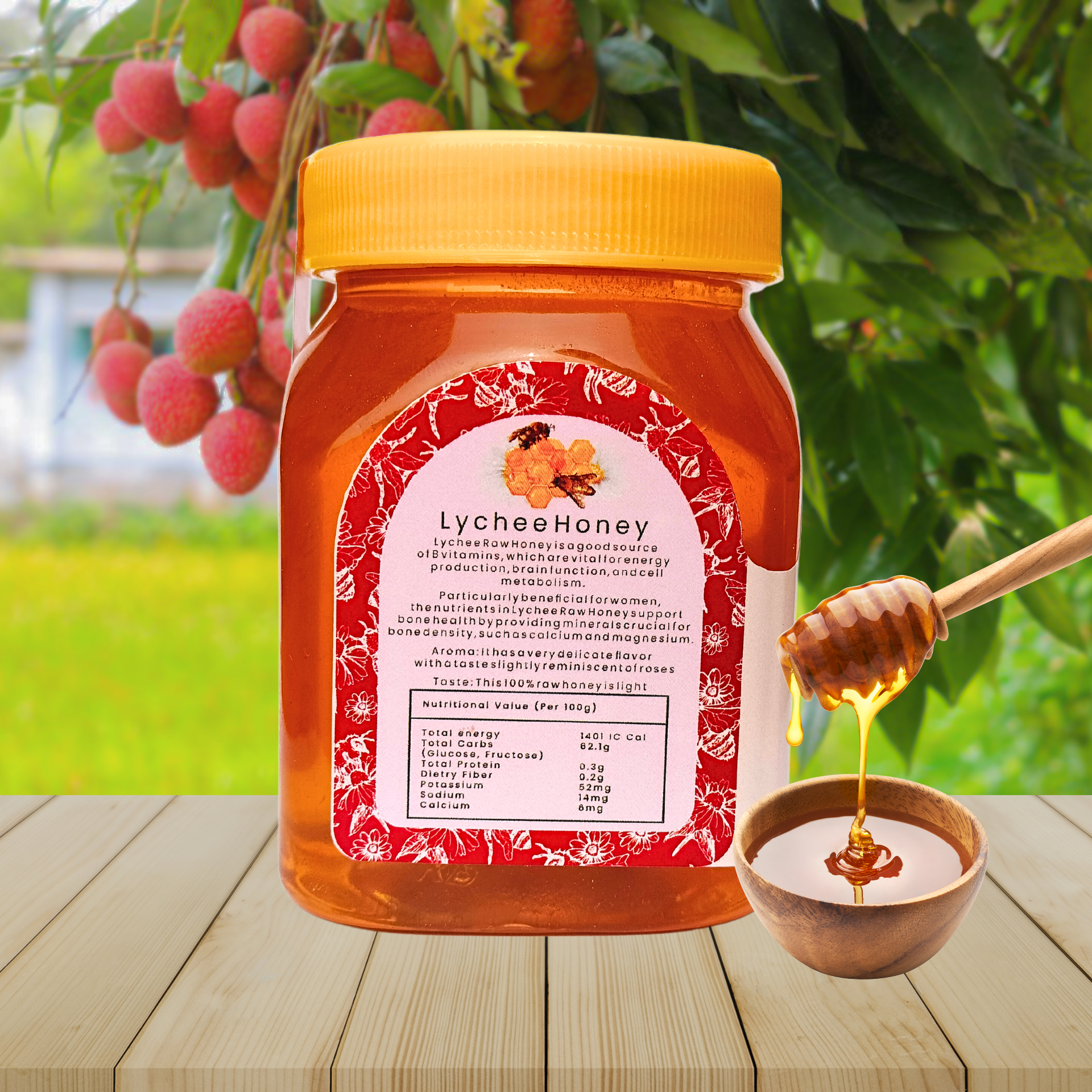 Organic Lychee Honey - Image 3
