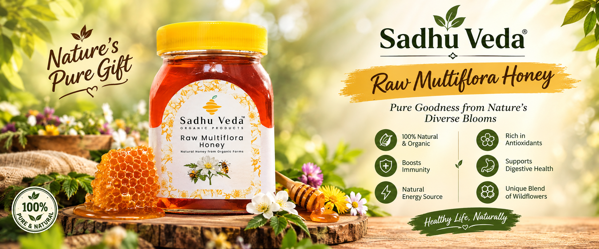 Sadhu Veda Raw Honey Poster